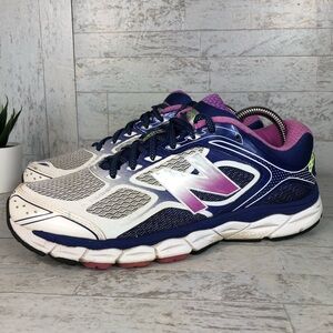 New Balance 860v6 Running Athletic Shoes WOMENS Size‎ 9.5 Indigo White Purple #3
